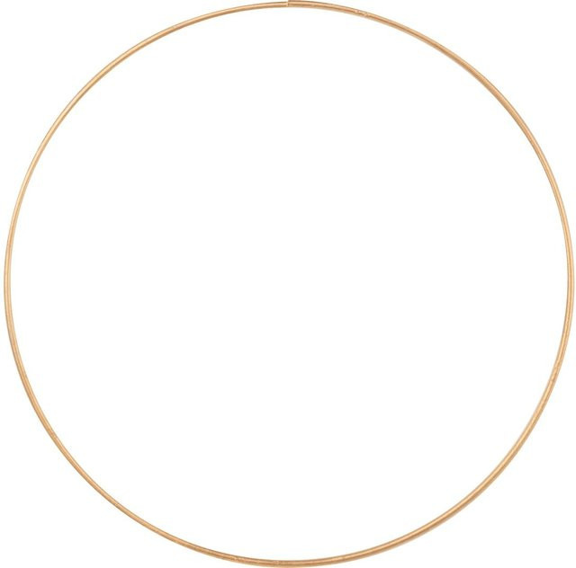 HobbyFun Metallring Kreis Goldfarben Durchmesser: 25 cm - Bild 1
