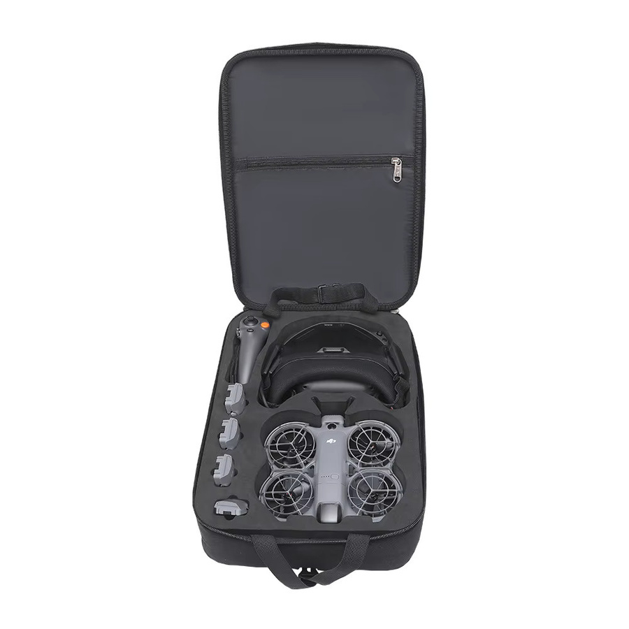 DJI Neo 2 Motion Fly Combo Outdoor Rucksack und harte Tragetasche für Drohnenzubehör in Schwarz - Bild 2