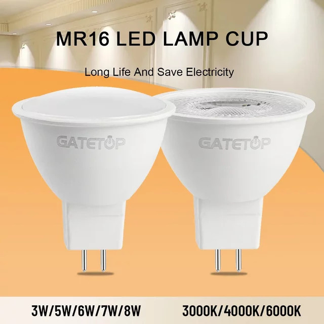 8er Set LED Spot-Licht MR16 mit GU5.3 Sockel als Ersatz für 40W Halogenlampen - Bild 1