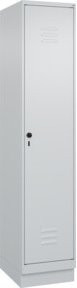 C+P Spind Classic PLUS Garderobenschrank mit Sockel, 1 Abteil, Grau, H x B x T: 195 x 40 x 50 cm - Bild 1