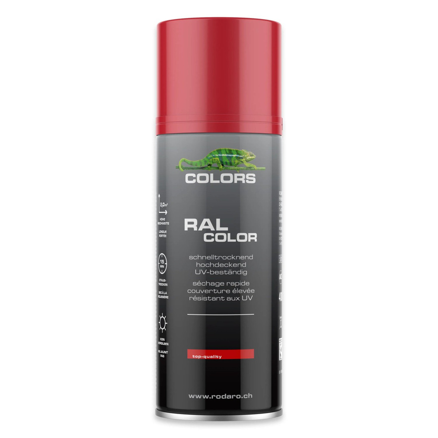 COLORS Sprühlack RAL3020 Verkehrsrot Glanz 400ml - Bild 2