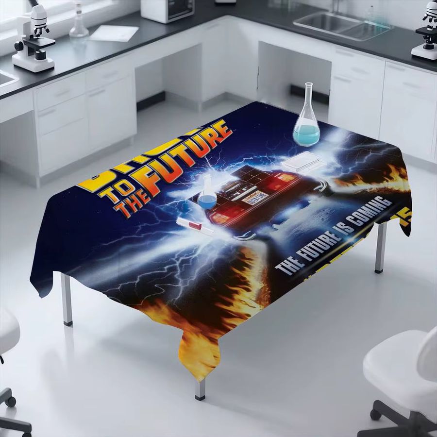 Tischdecke im Zurück in die Zukunft Design für Geburtstag und Party Dekorationen - Bild 2