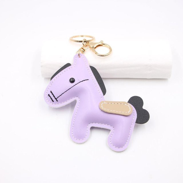 HomeHarmony Pony Schlüsselanhänger, 3D Pony Pendant, weiß, Unisex - Bild 1
