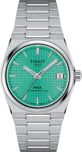 Tissot PRX Powermatic-80 Damenuhr, Automatik, Edelstahl, 35 mm, Grün - Bild 1