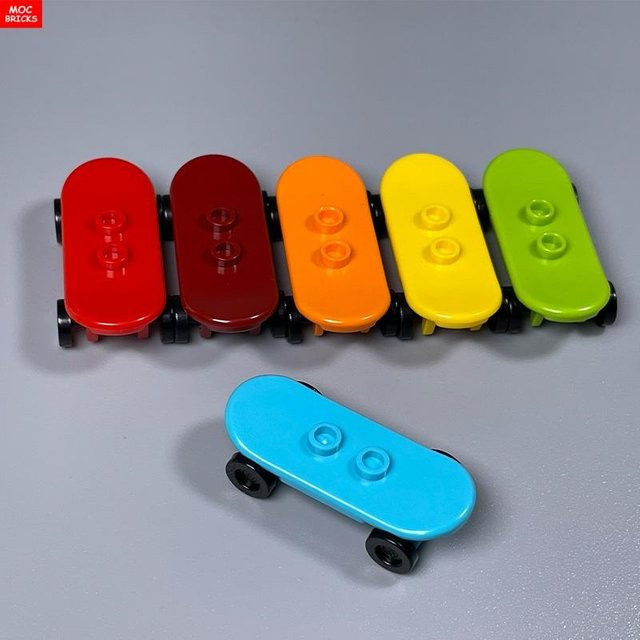 Yiran toy MOC Steine Skateboard Park Straßen Szene 6-teiliges Set - Bild 1