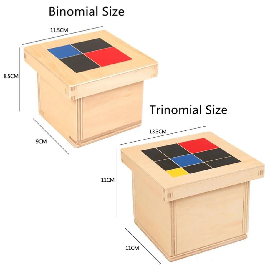 Yiran toy Montessori Mathe Lernbox Binomisches Trinom Lernspielzeug ab 3 Jahren - Bild 3