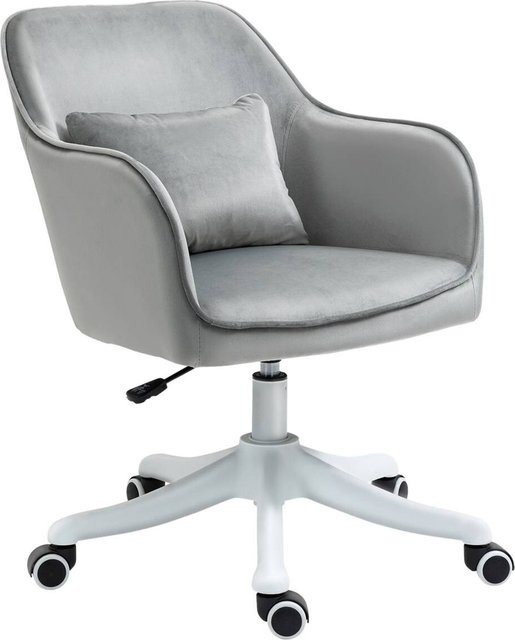 Vinsetto Drehstuhl 921-298V70GY grau modern mit Rollen für Home Office - Bild 1