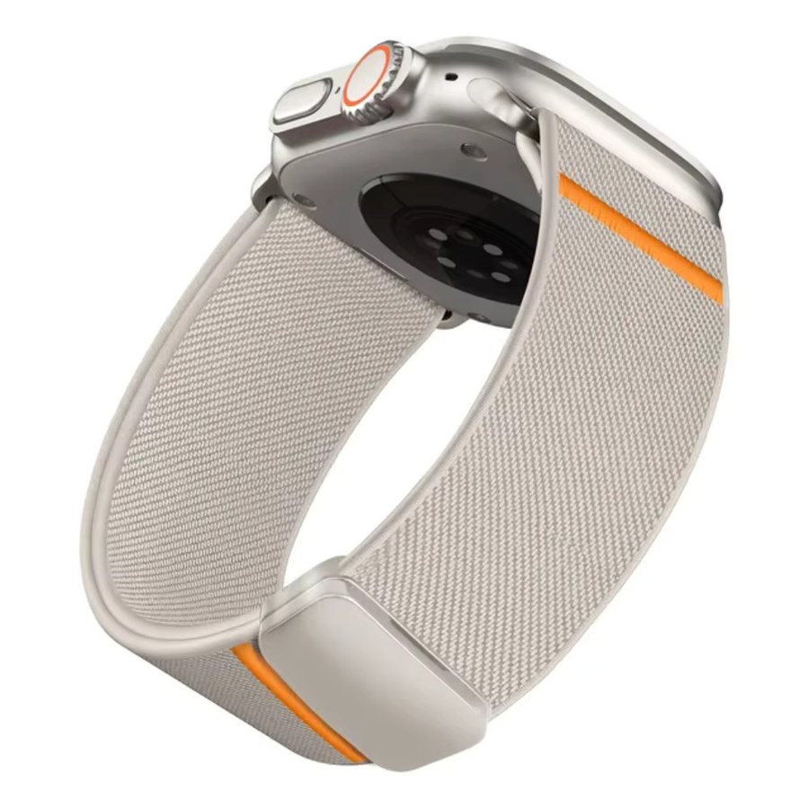YEELUSEE Magnetisches Nylonarmband für Apple Watch Series 10 9 8 7 6 SE Ultra 2 in Purple - Bild 4