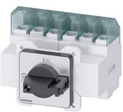 Siemens Lasttrennschalter Schwarz 6polig 25A 16mm² 690 V/AC 3LD21223VK11 - Bild 1
