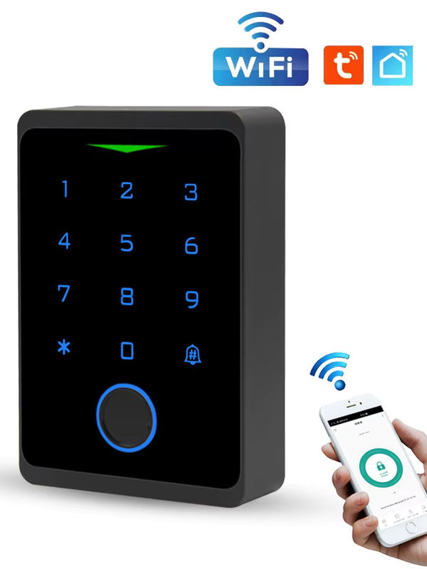 LUCKING DOOR Intelligentes WLAN-Fingerabdruck-Türschloss mit Tastatur und Tuya App Unterstützung, Wasserdichter RFID-Kartenleser mit Wiegand Zugangskontrolle - Bild 6