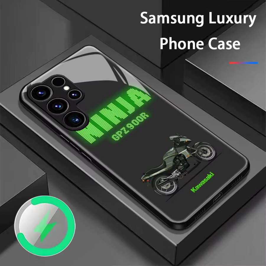 Magnetische Handyhülle MOTO-K-KawasaKIES für Samsung Galaxy S26 S25 S24 S23 S22 S21 S20 Plus Ultra in Schwarz - Bild 1