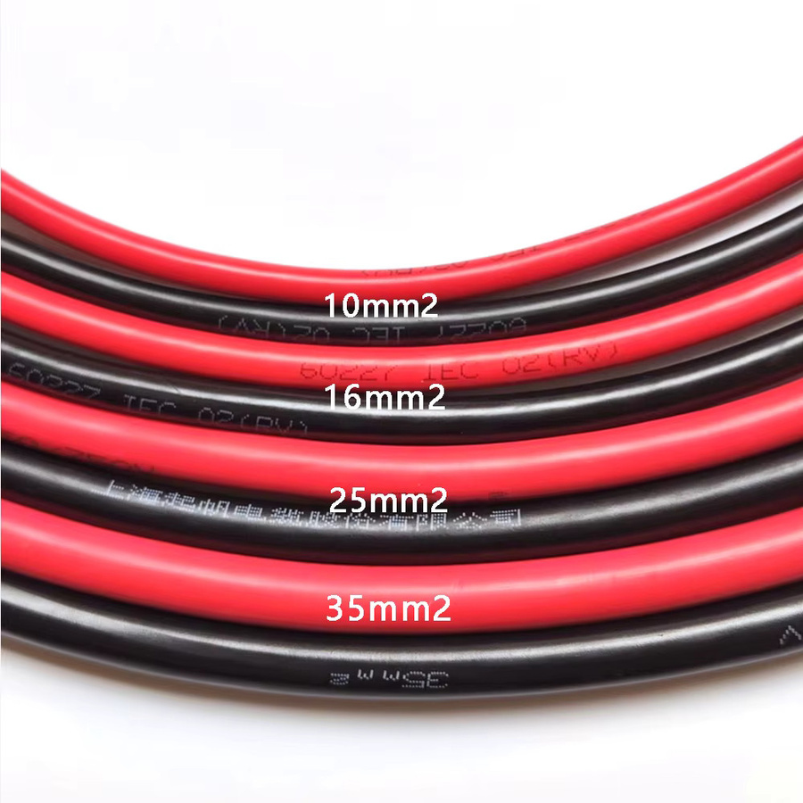 TAKORI Kupferkabel Einadrig Mehrsträngig mit PVC-Isolierung in Rot oder Schwarz, Verfügbar in 10 mm2, 16 mm2, 25 mm2 und 35 mm2 - Bild 4