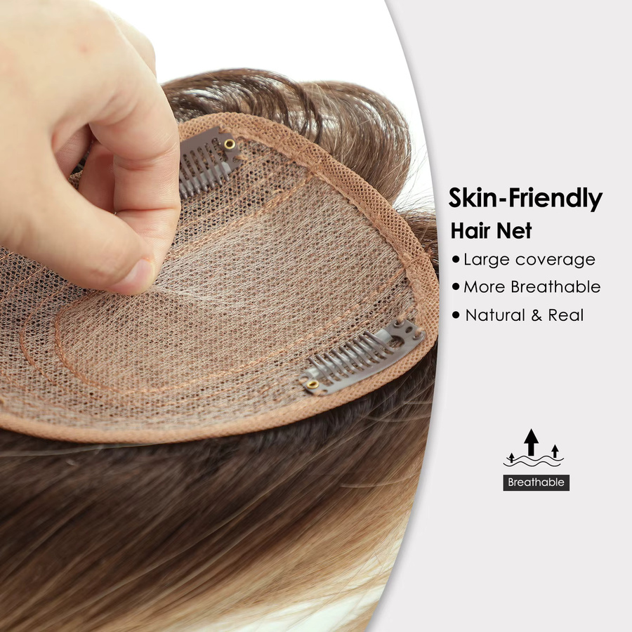 HAIRCUBE Haarteil Echthaarverlängerung, Aschebraun Ombre, 14 Zoll, Damen - Bild 4
