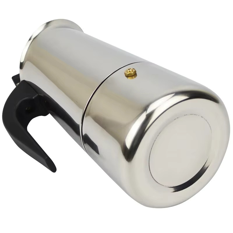 ATWFS Espressokocher aus Edelstahl für Herd und Latte, Farbe: Silber - Bild 2