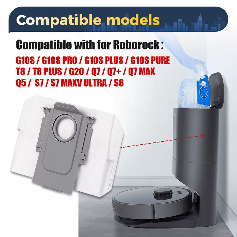 WINDNINJA Staubbeutel in Weiß für Roborock Q5 Pro, Q8 Max, Q7 Max, S8, S7 MaxV Ultra und weitere Modelle - Bild 2
