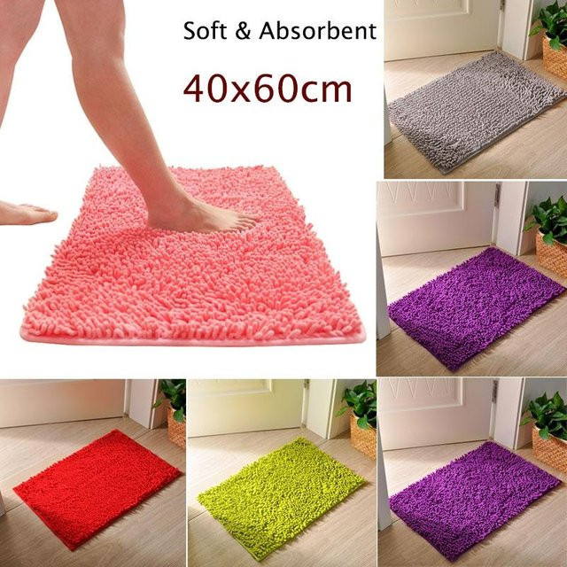 Rutschfeste Badematte aus Mikrofaser von YuTao Home Decoration in Kaffeebraun, B/T: 60 x 40 cm - Bild 1