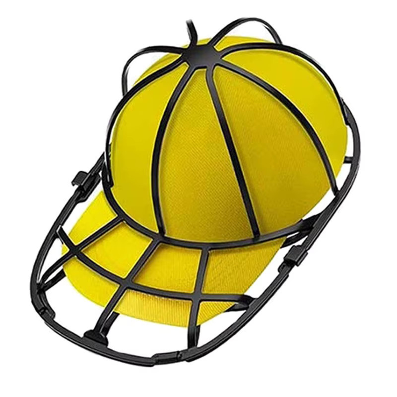 Untior Hutwaschkäfig für Waschmaschine und Trockner, robuster Baseballkappen-Reiniger aus Kunststoff in Gelb - Bild 7