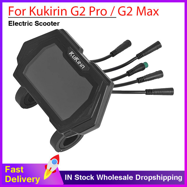 Kukirin LCD Display Dashboard für die 2024 Version des G2 Pro und G2 Max Elektroroller in Schwarz - Bild 1