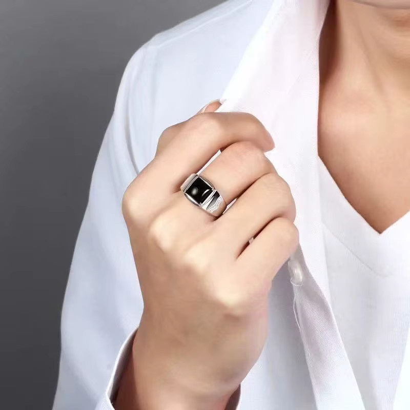 SAY Ring, 925 Silber, Vintage, Unisex - Bild 5