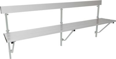 Sypro Klappbank aus Alu in Lichtgrau, Breite: 200 cm - Bild 1