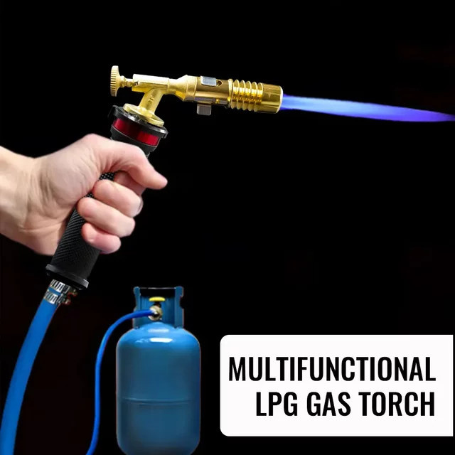 Propan Gas Taschenlampe zum Schweißen und Löten aus Aluminium und Kupfer in Gold - Bild 1