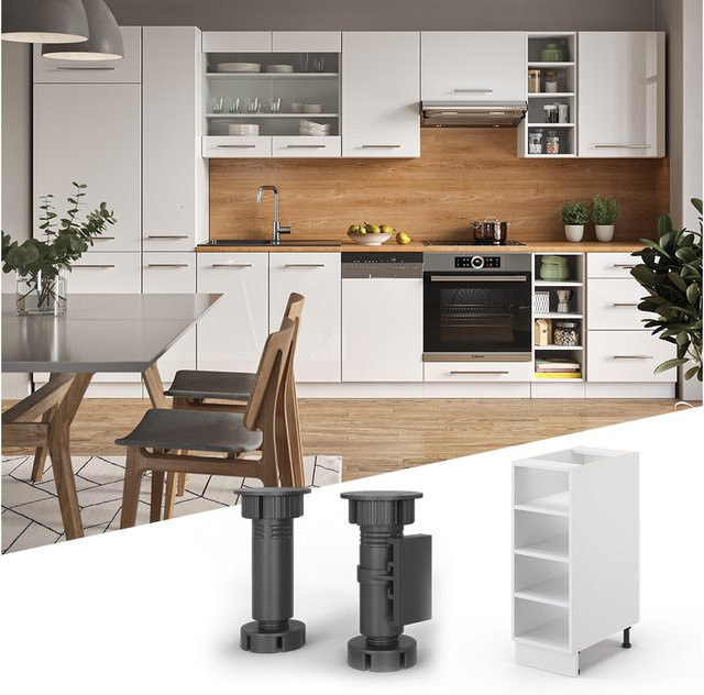 Vicco Küchenregal Fame-Line Offener Küchenschrank Weiß B: 30 cm, H: 82 cm, T: 50 cm - Bild 2