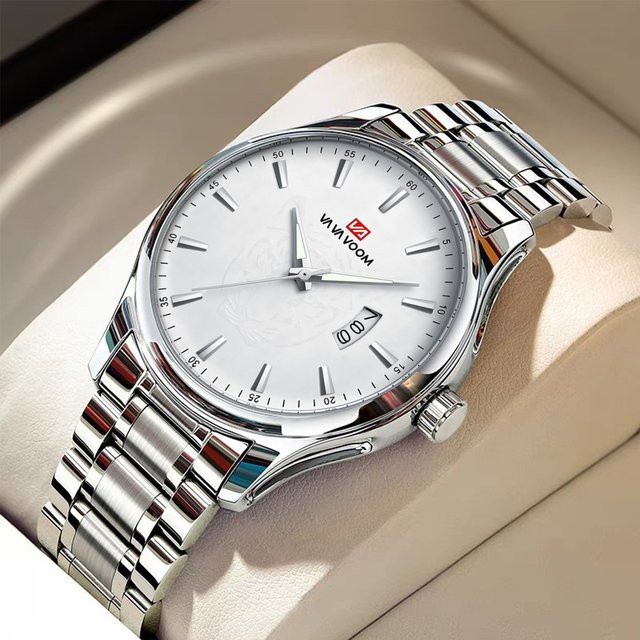 VA VA VOOM Armbanduhr, Quarz, Edelstahl, Silber, Herren - Bild 1