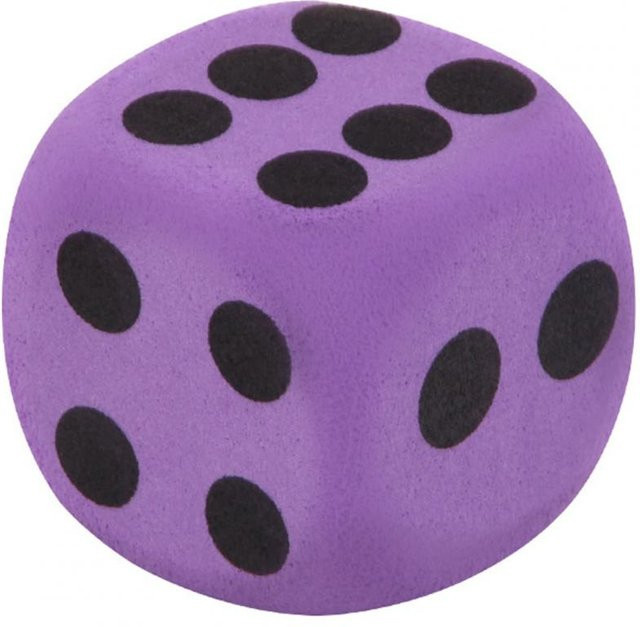 Super Six Würfelblock Spielzeug, lila, 3,8cm - Bild 1