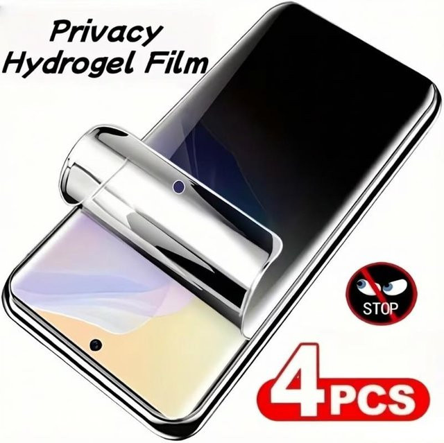 4er-Pack Sichtschutz Hydrogel Displayschutzfolie für Oppo A80 A60 A3 A18 A40 A38 A58 A78 A98 4G/5G transparent - Bild 1