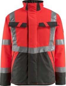 Mascot Pilotenjacke Penrith hi-vis in Rot und Dunkelanthrazit Größe 3XL nach EN ISO 20471 Klasse 2 - Bild 1