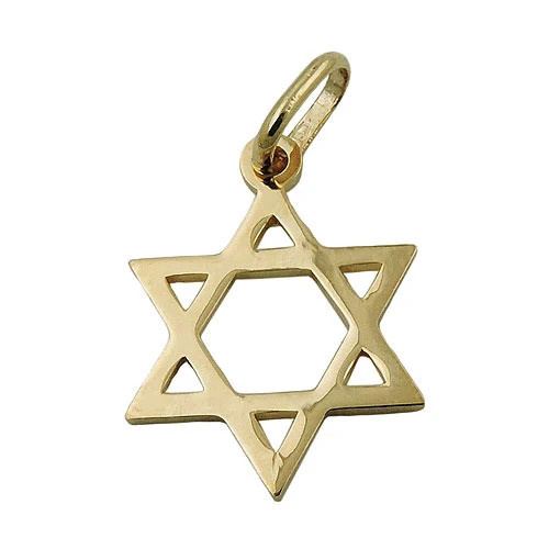 SIGO Anhänger David-Stern, 375 Gold, Unisex - Bild 1