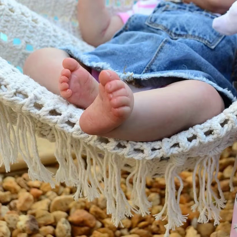 NPK Reborn Baby Puppen Piper, Mädchen, Silikon, 21 Zoll, Bunt/Mehrfarbig - Bild 3