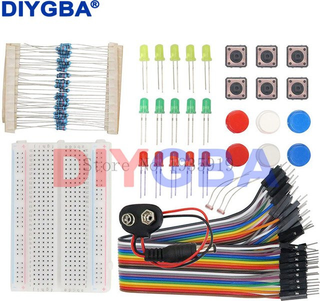 DNIGEF Arduino DIY Starter Kit mit UNO R3 Mini Breadboard, LED, Jumper Wire und Button in Multicolor - Bild 1