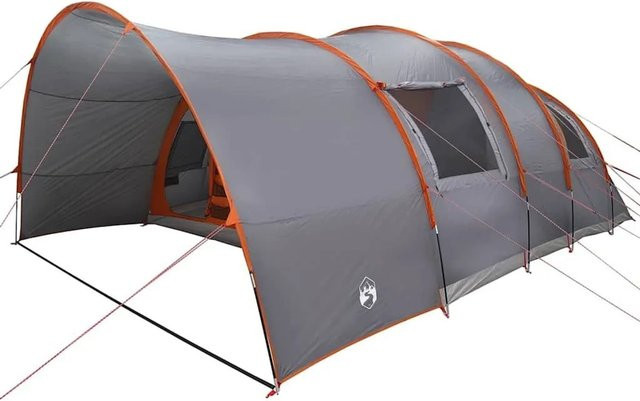 vidaXL Tunnelzelt mit Dach in Grau und Orange, B/T/H: 710 x 460 x 245 cm - Bild 1