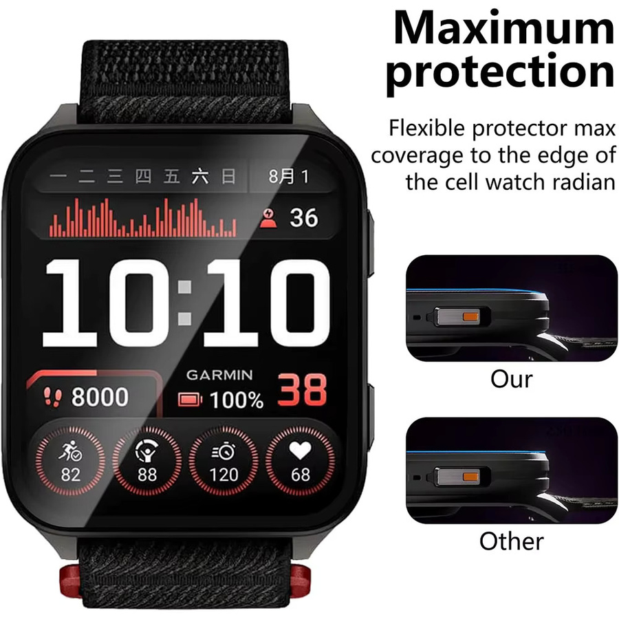 OAKCHARM Full Screen Protector für Garmin Venu X1, transparent - Bild 5