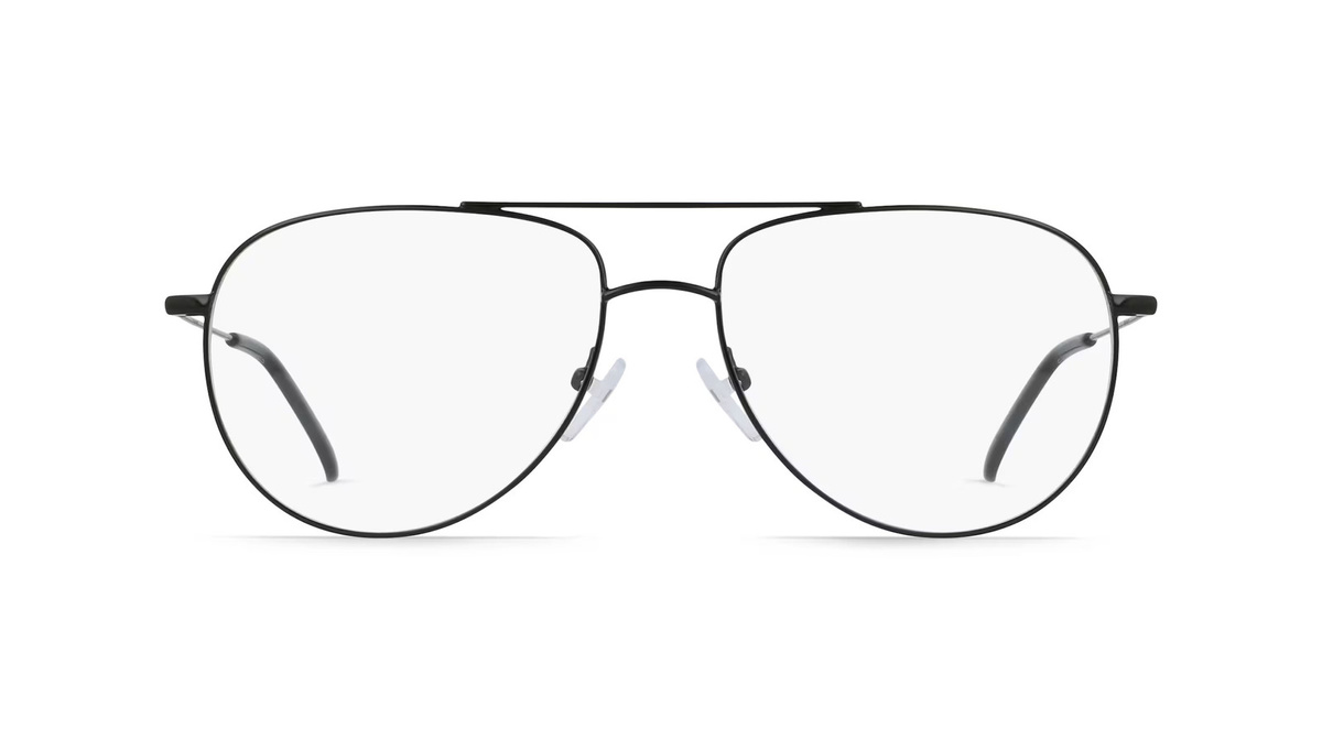 Fielmann BD 455 CL Korrektionsbrille, Vollrand, Pilot, Edelstahl, Herren, schwarz - Bild 1