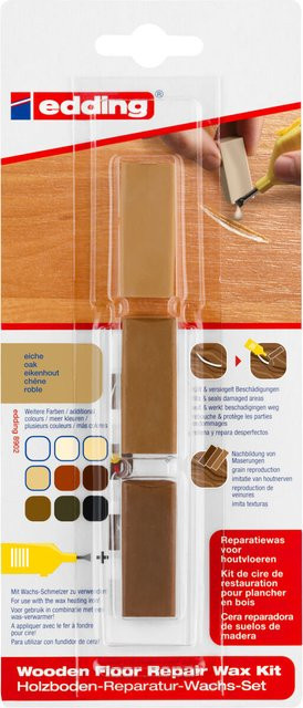 edding Holzboden-Reparatur-Wachs Set in Eiche, 3 Stück - Bild 1