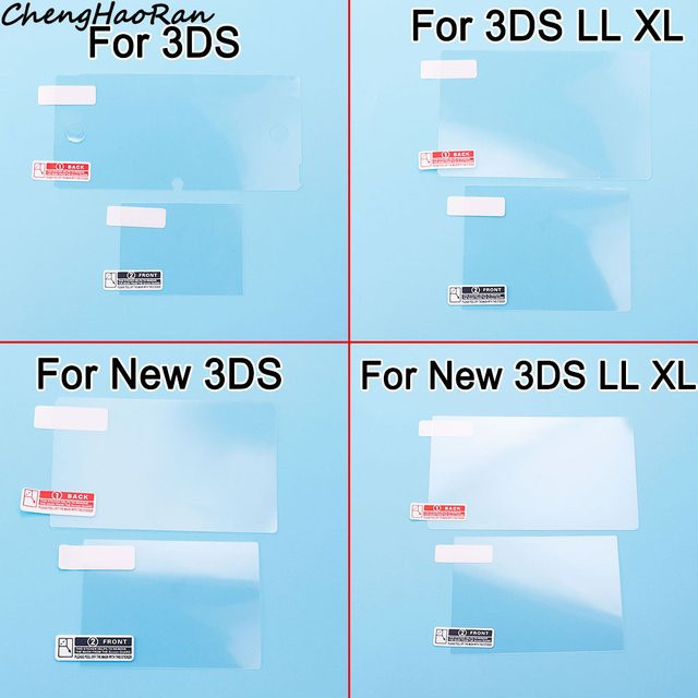 ChengHaoRan Displayschutzfolie für Nintendo 3DS LL, 3DS XL und New 3DS, transparent - Bild 1
