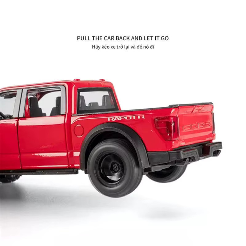 MAKEDA Ford F150 Raptor P702, Automodell, 1:32, mit Sound und Licht, Metall - Bild 3