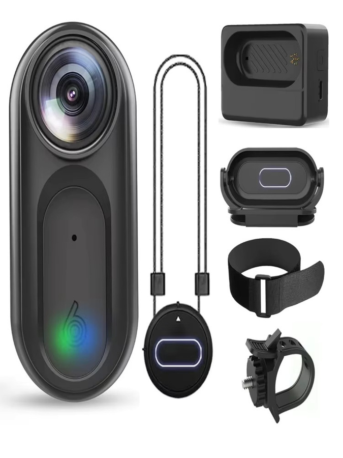 POVCAN Mini Action Kamera VD02 mit 1080P FHD, WiFi und wasserdichter Bauweise in Schwarz - Bild 7