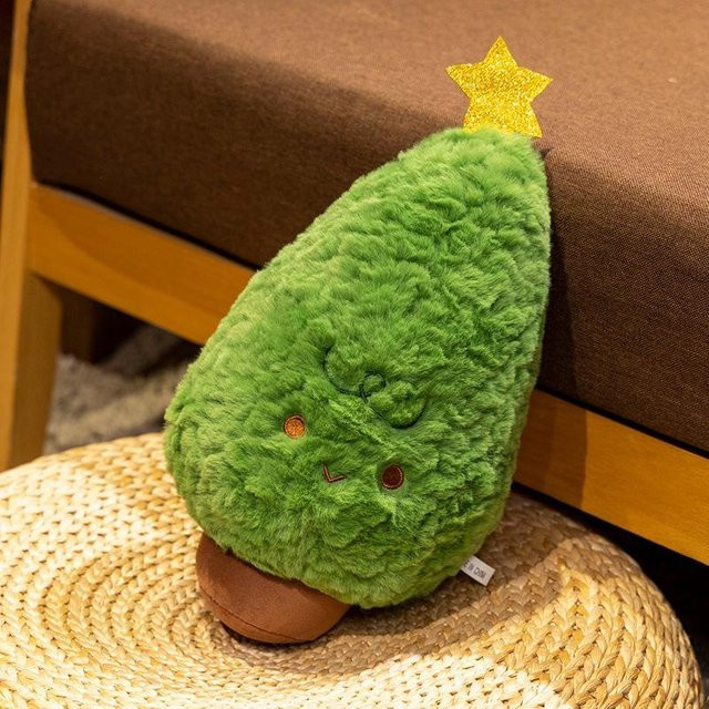 Yiran Furniture Weihnachtsmann Weihnachtsbaum Elch, Plüsch, Grün, 35cm, ab 14 Jahren - Bild 1