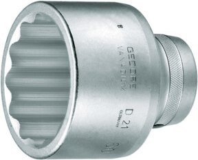 Gedore Steckschlüsseleinsatz D 21 1 Zoll UD-Profil 75 mm in Silber - Bild 1