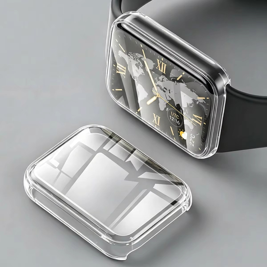 CAOWTAN Smartwatch-Zubehör, TPU-Hülle für Xiaomi Miband 10Pro, Silikon, Schwarz, transparent, Unisex - Bild 2