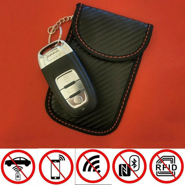 RFID Blocking Autoschlüssel Signalblocker Hülle in Schwarz - Bild 1