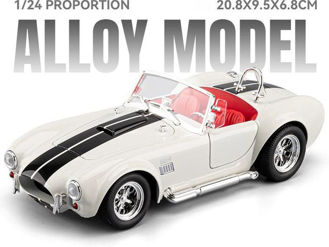 Linyi toy car Shelby Ac Cobra Gt500 Automodell, 1:24, mit Musik und Licht, ab 14 Jahren - Bild 1