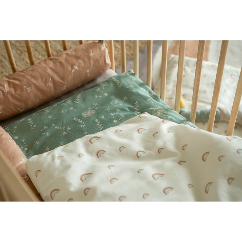 Julius Zöllner Bettwäsche für Kinder aus Organic Cotton in Beige und Weiß, Set bestehend aus Bettbezug und Kopfkissen, B/H: 135 x 200 cm, B/H: 100 x 135 cm und B/H: 40 x 60 cm - Bild 2