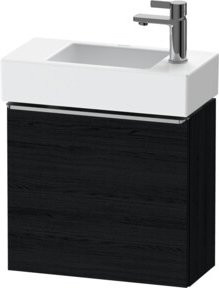 Duravit Waschtischunterschrank D-Neo in Schwarz, Wandhängend, 1 Tür, B/T/H: 48,4 x 22,2 x 44 cm - Bild 1