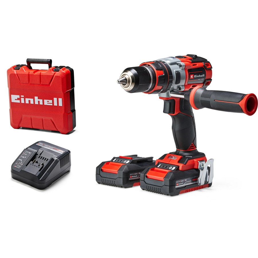 Einhell Power X-Change TP-CD 18 Li-i BL Akku-Schlagbohrschrauber 18 V in Rot/Schwarz inklusive 2 Akkus à 2,0 Ah - Bild 2
