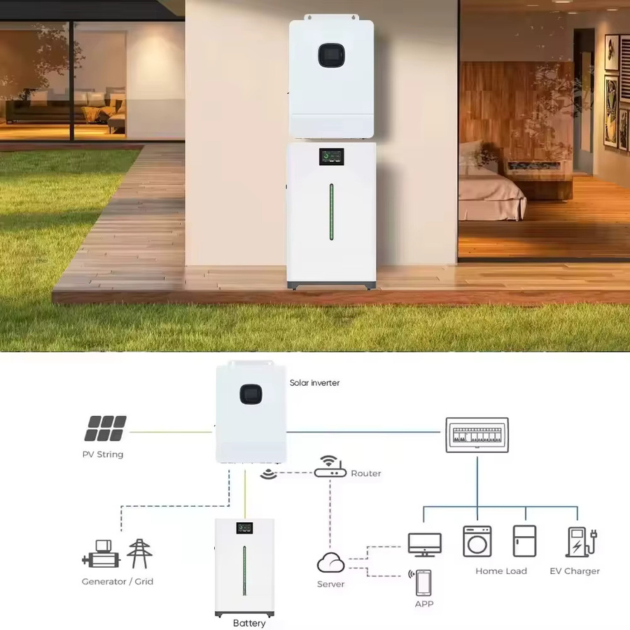 16 kWh LiFePO4 Lithium-Ionen-Solarbatterie 51,2 V 314 Ah für die Heimspeicherung in Weiß - Bild 2