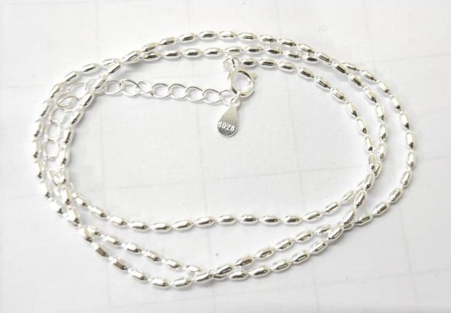 Lucky Star Jewelry Halskette 925 Silber, Perle, Weiß, Damen, 45 cm - Bild 1